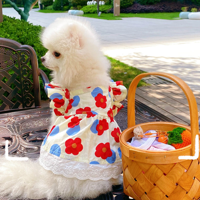 Kitty Mom's Spring And Summer Floral Dress