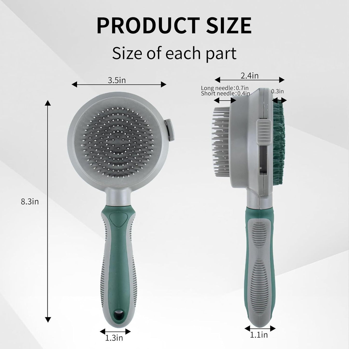 Self cleaning pet brush