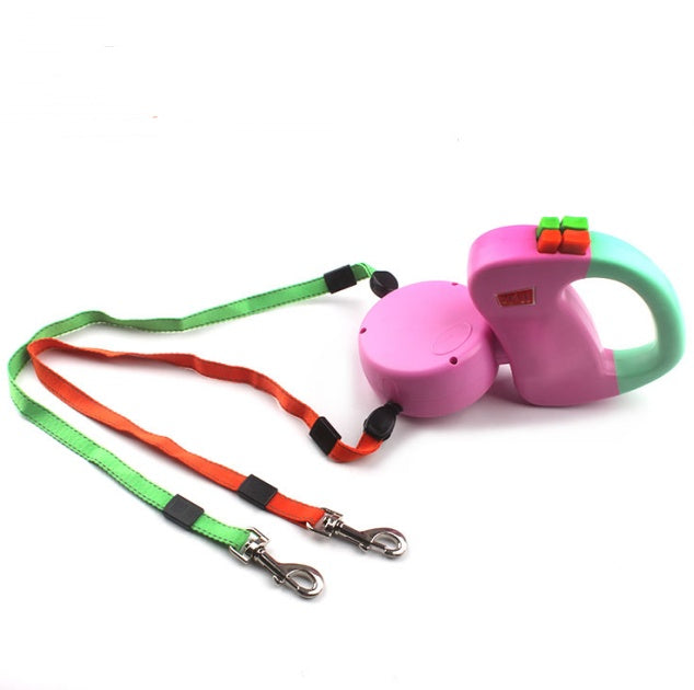 Dual Retractable Walking Dog Leash