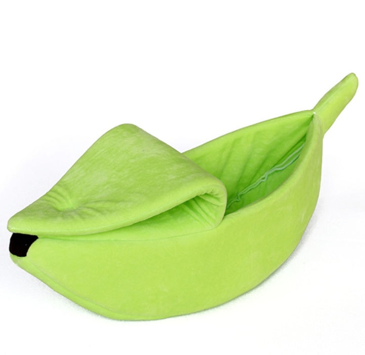 Banana-Shaped cat House Cozy Pet Bed