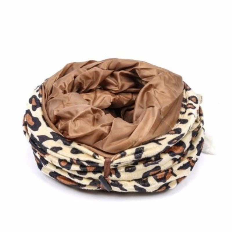 Cheetah Print Cat Tunnel