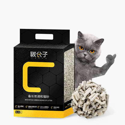 Binchotan charcoal cat litter