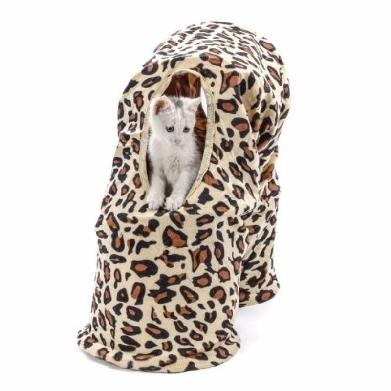 Cheetah Print Cat Tunnel