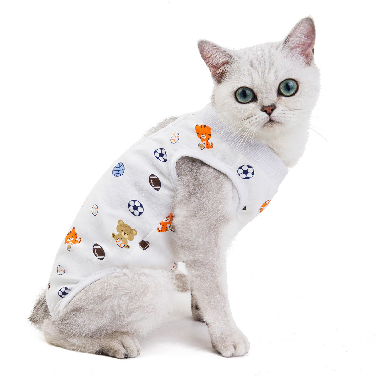 Colorfull Cotton Breathable Cat Vests