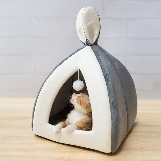 Cozy Cat House Villa and Dog Bed