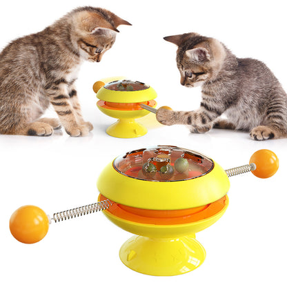 Rotatable Multi-Functional Interactive Catnip Toy