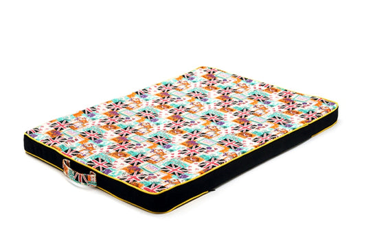 Thickened Canvas Dog Bed Mat with Prints