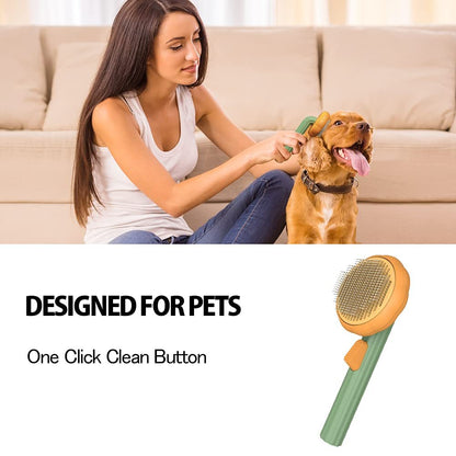 Self cleaning cat and dog Brush.