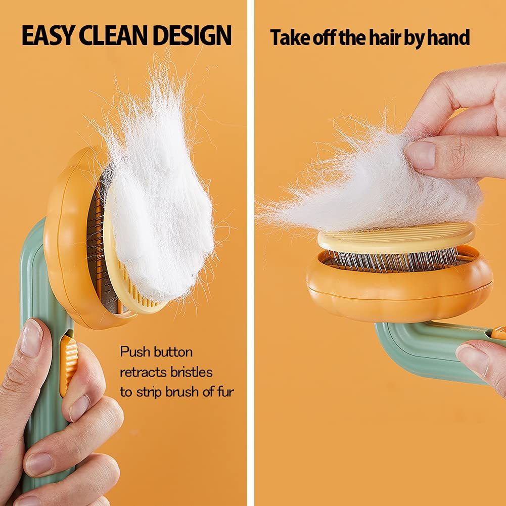 Self cleaning cat and dog Brush.