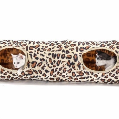 Cheetah Print Cat Tunnel