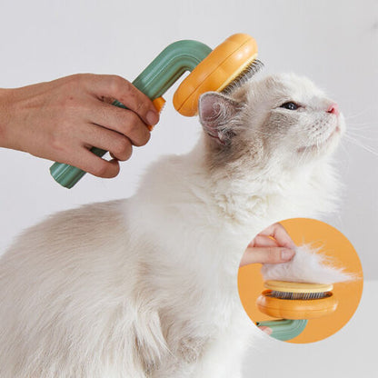 Self cleaning cat and dog Brush.