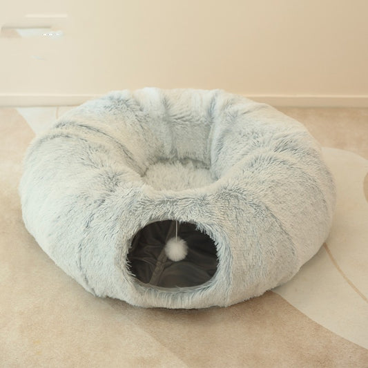 All season cozy cat nest universal closed donut cat tunnel