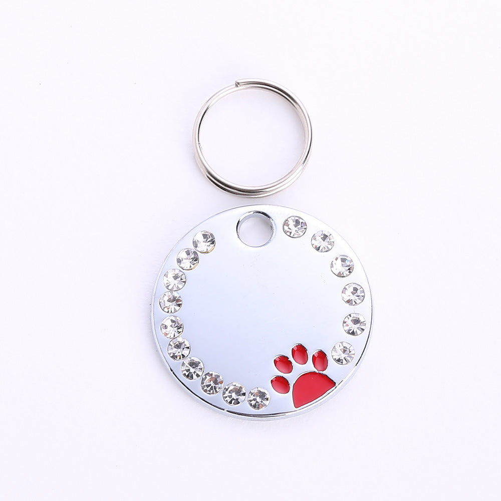 Round Shaped Metal Customisable Cat Tag