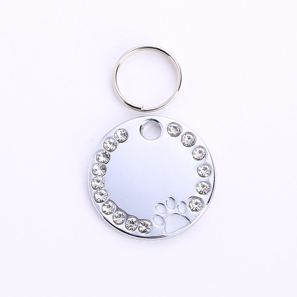 Round Shaped Metal Customisable Cat Tag