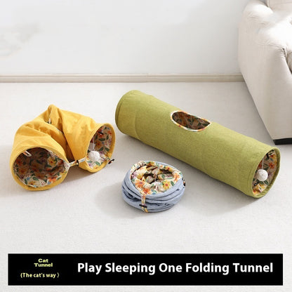 self-Hi  Foldable Cat Tunnel