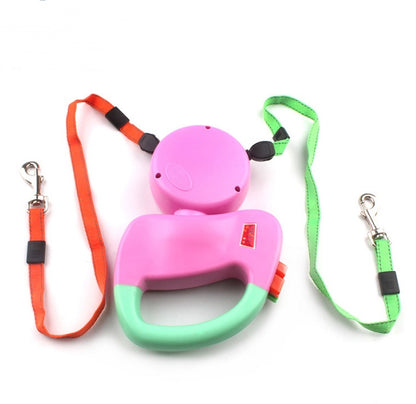 Dual Retractable Walking Dog Leash