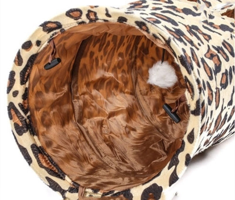 Cheetah Print Cat Tunnel