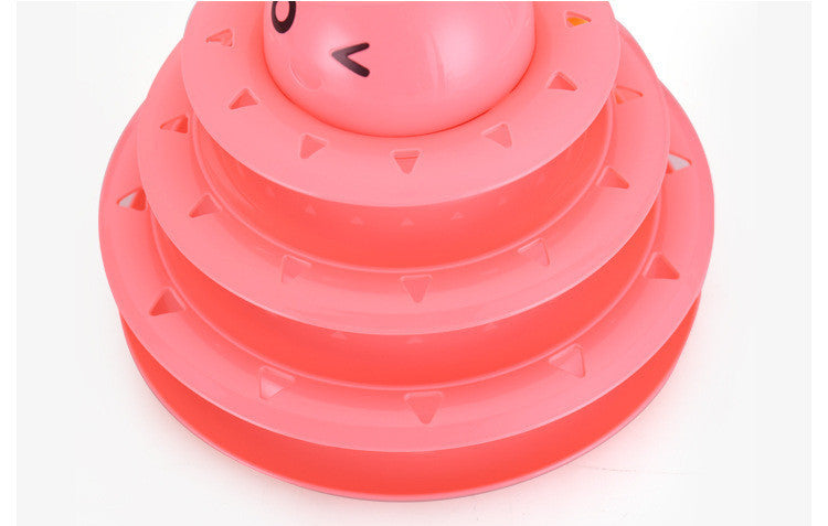 Interactive 3-Level Cat Toy Roller Ball Cat Toy