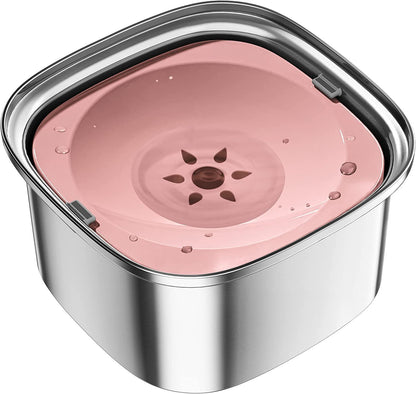 Pet Stainless Steel Water Bowl Large Capacity