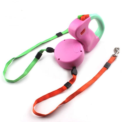 Dual Retractable Walking Dog Leash