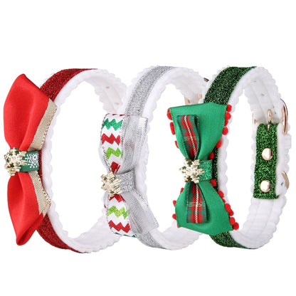 Christmas Bow Tie Cute Cat Collar