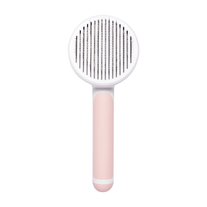 Self-Cleaning Hand-Held Steel Wire Cat Brush