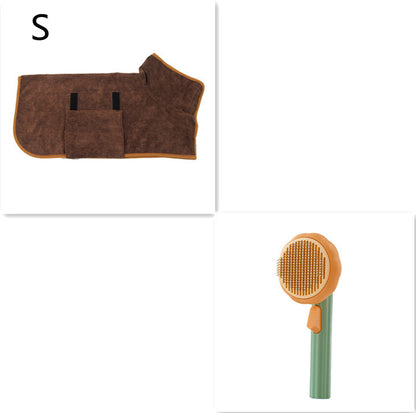 Self-Cleaning Hand-Held Steel Wire Cat Brush