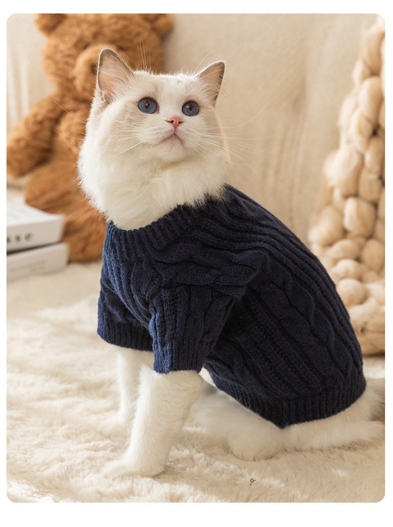 Casual Simple And Warm Cat Sweater