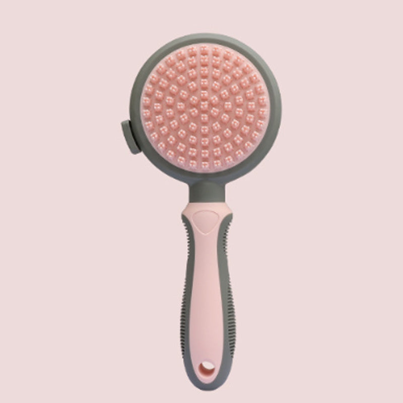 Self cleaning pet brush