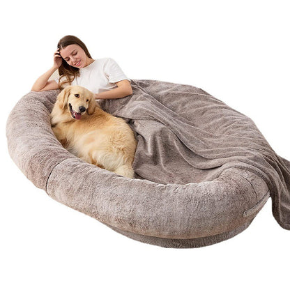 Plush Round Dog Beds for large dogs