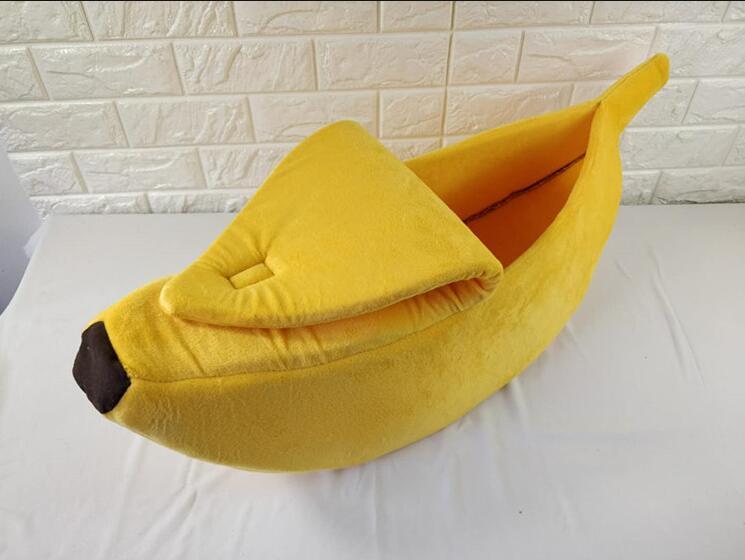 Banana-Shaped cat House Cozy Pet Bed