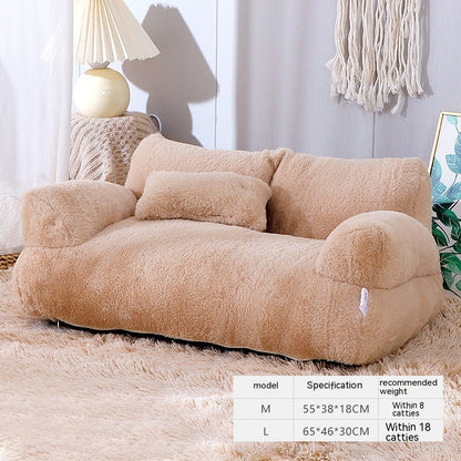 Luxury Winter Warm Cat Bed Sofa for Pets