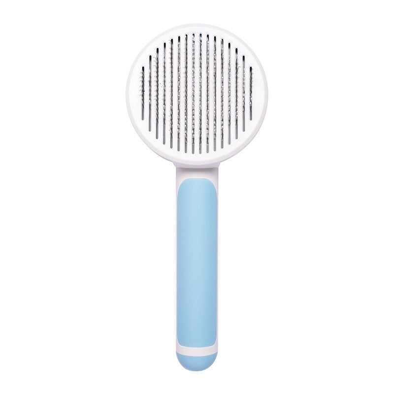 Self-Cleaning Hand-Held Steel Wire Cat Brush