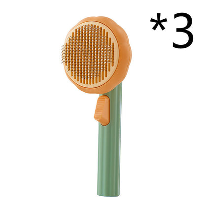 Self-Cleaning Hand-Held Steel Wire Cat Brush