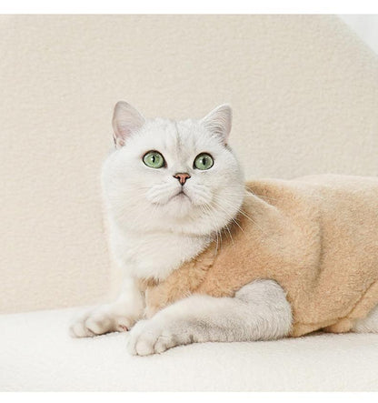 Thickened Fleece-lined Plush Cat Vest