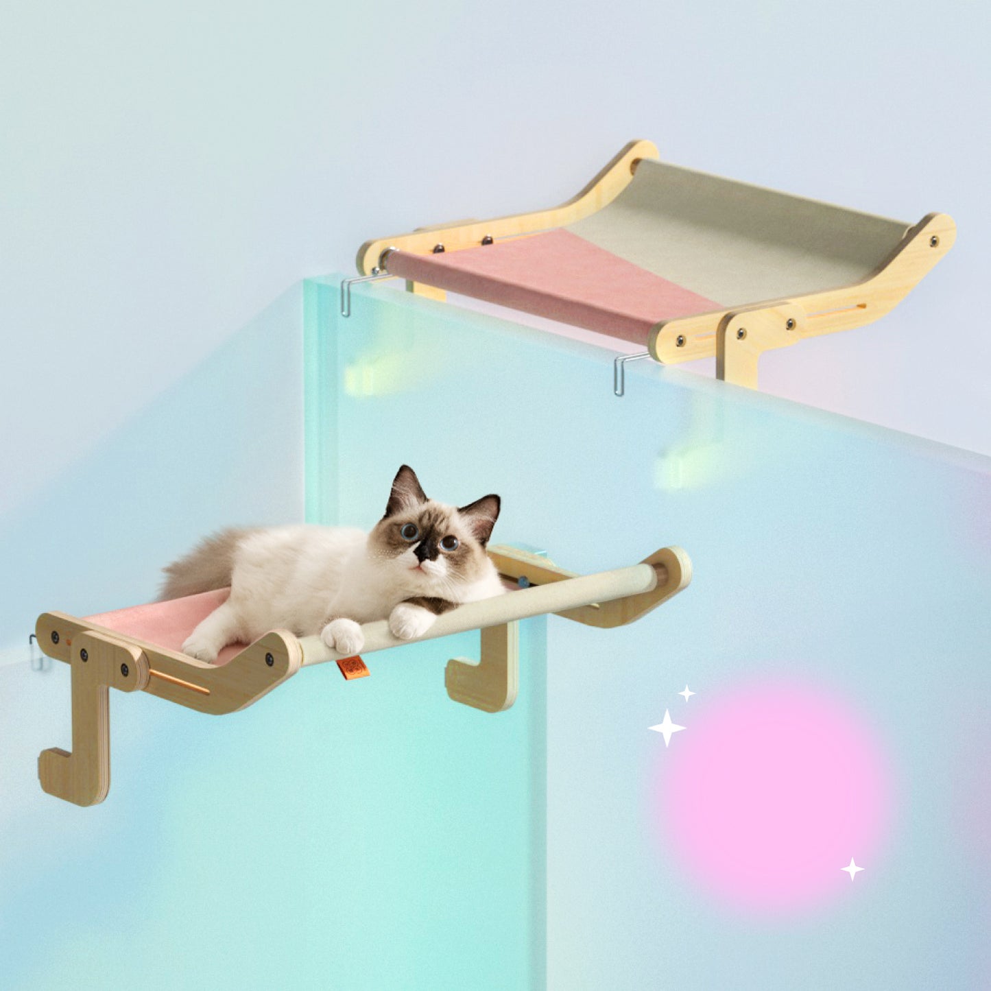 Cat Window Perch - Wooden Assembly Hanging Bed