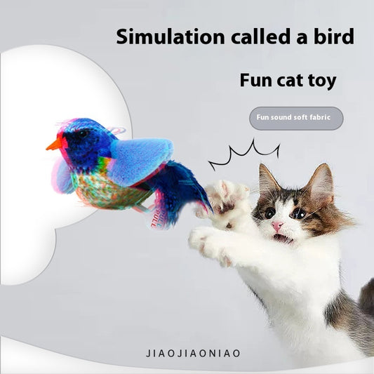 Pet Simulation Bird Sound Plush Toy