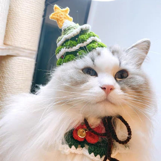 Handmade Woolen Pet Christmas Hat