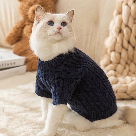 Casual Simple And Warm Cat Sweater