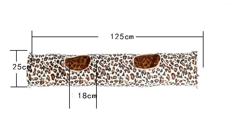 Cheetah Print Cat Tunnel