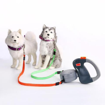 Dual Retractable Walking Dog Leash