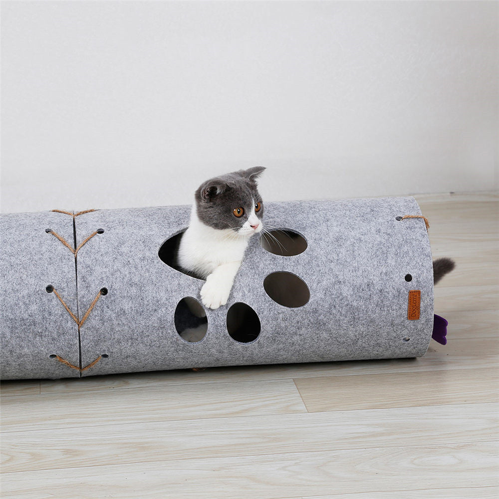 DIY collapsible folding cat tunnel