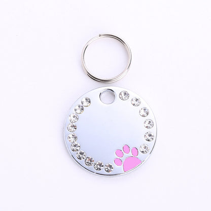 Round Shaped Metal Customisable Cat Tag