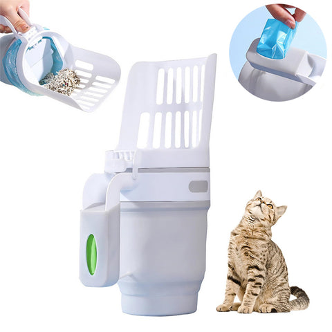 Upgraded Wide Cat Litter Scoop with Refill Bags