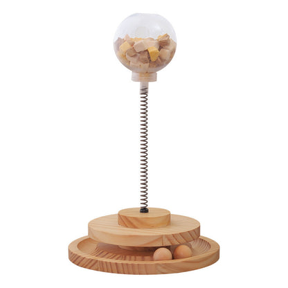 Spring Ball Slow Feeder Cat Interactive Toy