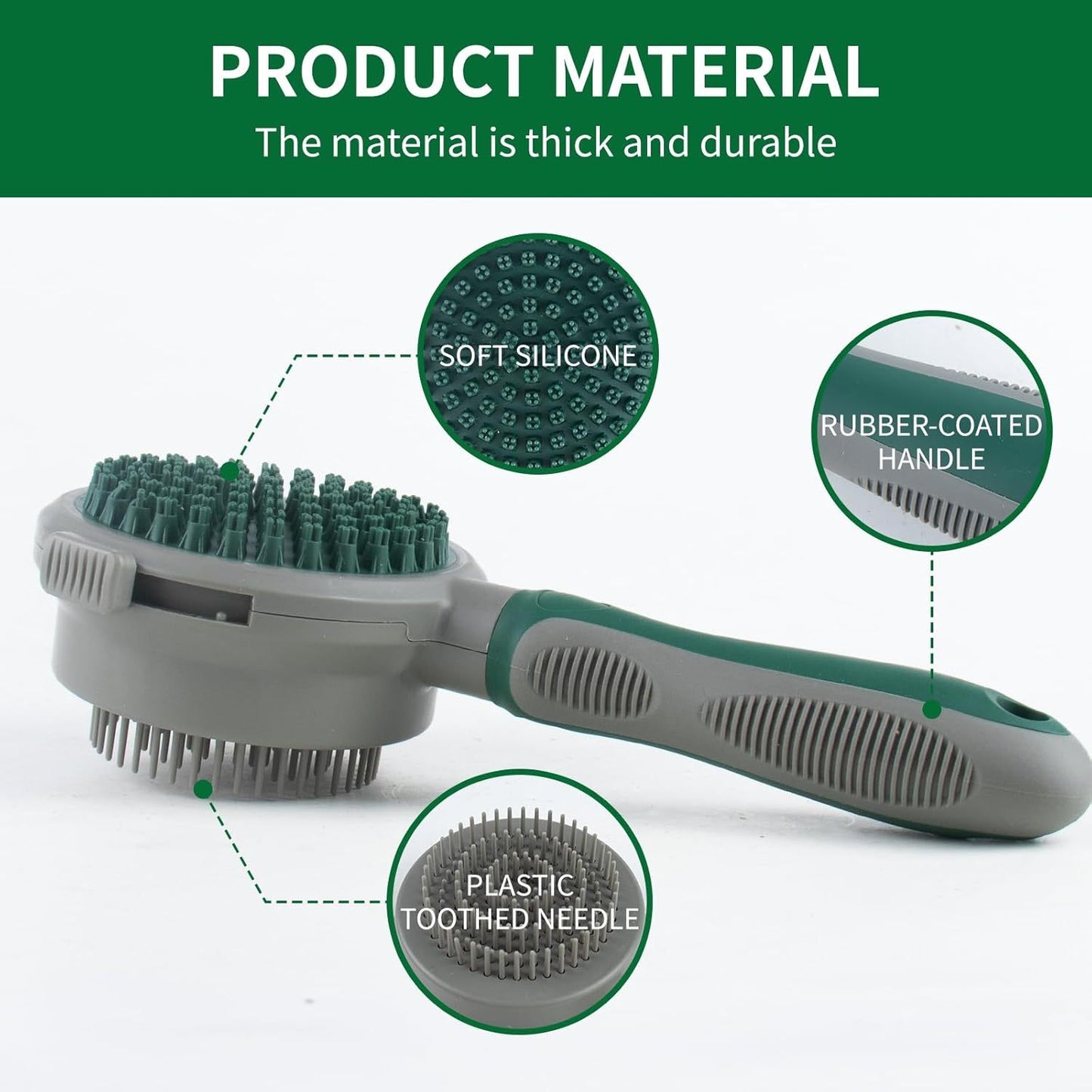 Self cleaning pet brush