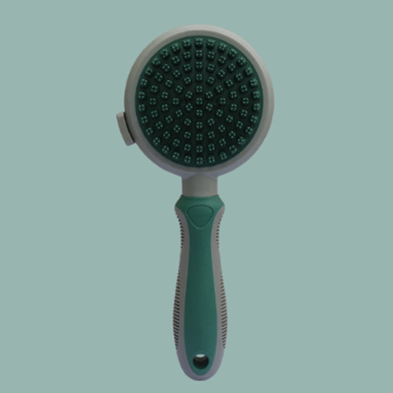 Self cleaning pet brush