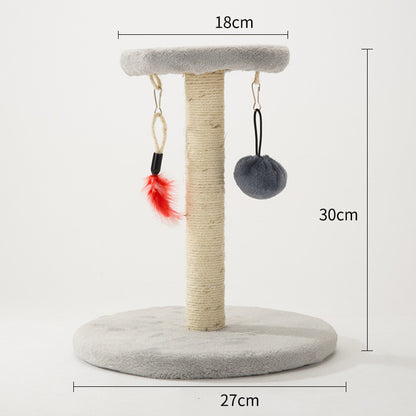 Sisal Rope Pink Heart cats pole — Cat Scratcher