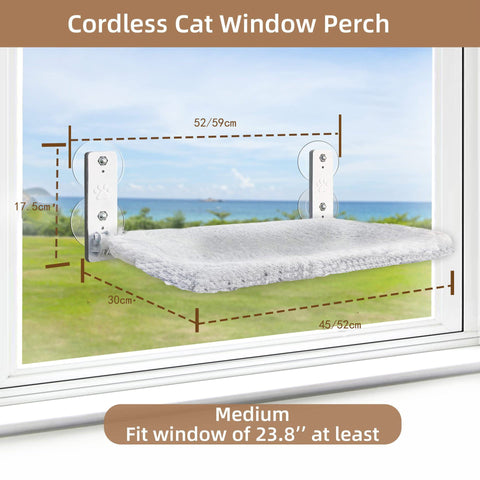 Foldable Cordless Cat Hammock for Indoor Windows