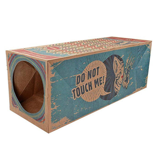 Peekaboo Kraft Paper Cat Tunnel House